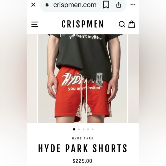 Red Heritage Panel Hyde Park Graphic Shorts - Picture 7 of 8